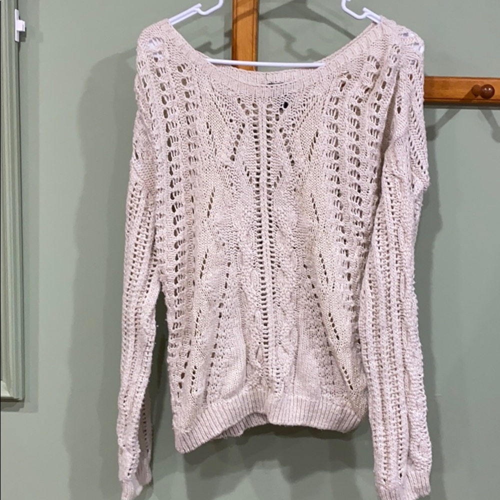 Cream knit sweater